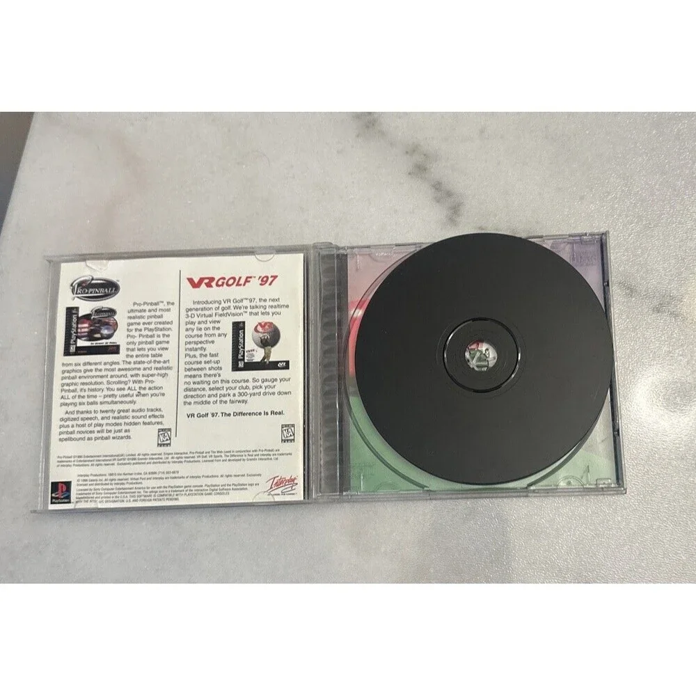 Virtual Pool (Sony PlayStation 1, 1996) PS1 Complete and Tested